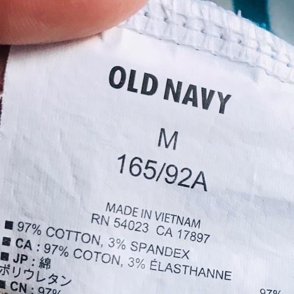 ๐Old Navy Medium Size White With Green Stripes Long Sleeves Top - Picture 11 of 12